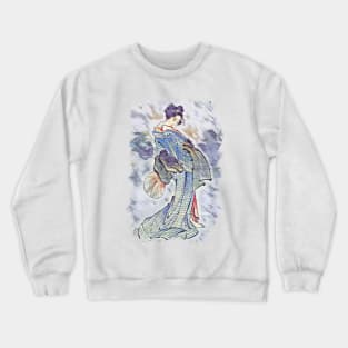 Beautiful Geisha / Vintage japanese art style Crewneck Sweatshirt